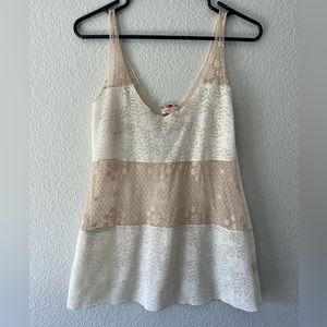 Vintage intimately free people lace tank